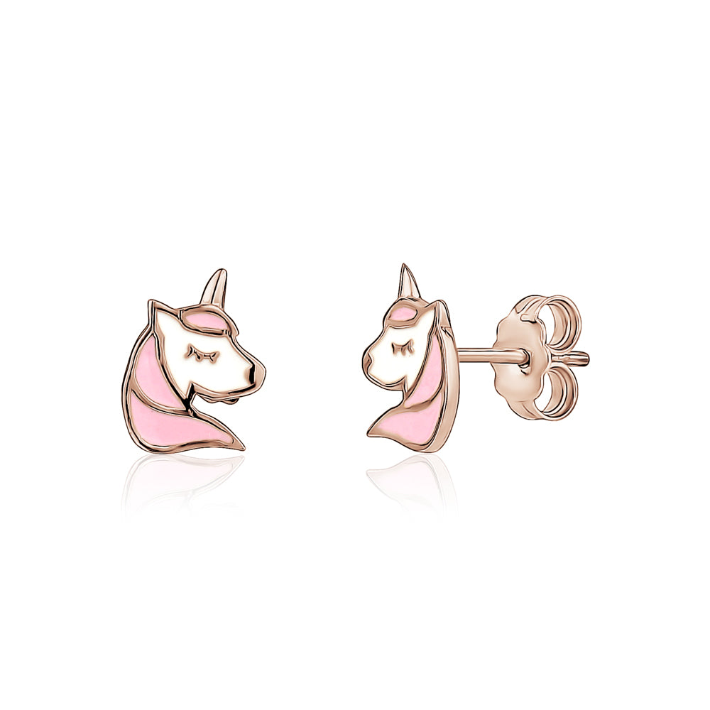 Cute Baby Pink Diamond Studded Earrings For Girls/Women